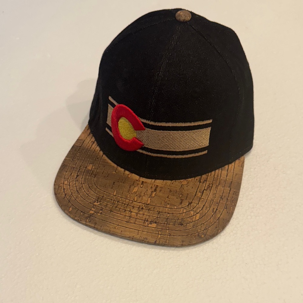 Cork and denim Colorado Snapback Cap